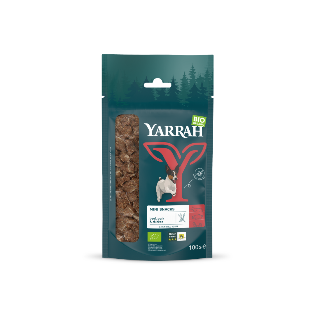 Yarrah Mini snack voor honden bio 100.00 Gram