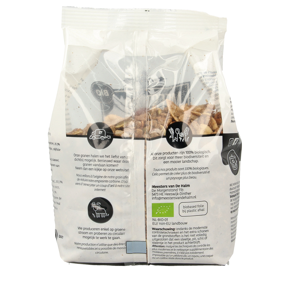 De Halm Ovengebakken noten en zaden bio LOGISCH 400.00 Gram