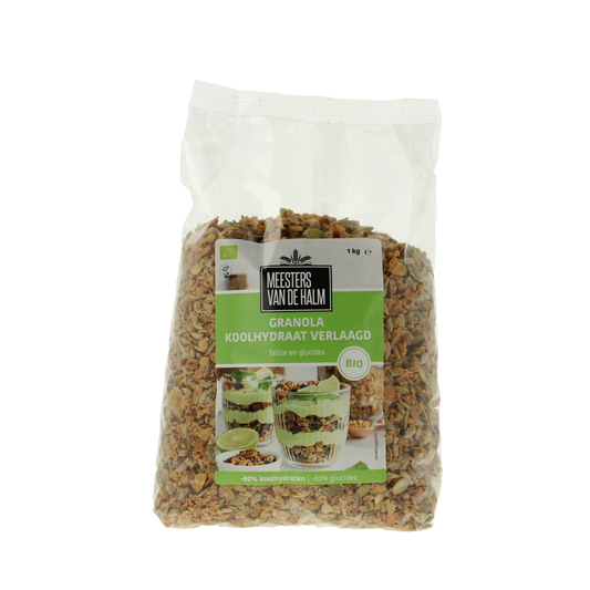 De Halm Granola koolhydraat verlaagd bio 1.00 Kilogram