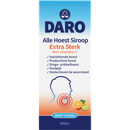 Daro Alle hoest siroop extra sterk met vitamine C 150 Milliliter