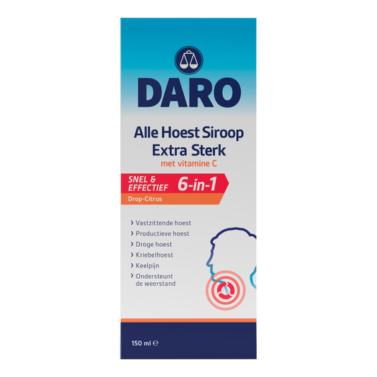 Daro Alle hoest siroop extra sterk met vitamine C 150.00 Milliliter