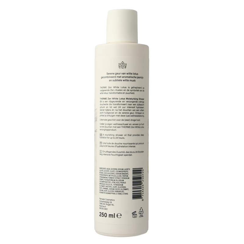 Therme Zen white lotus moisturising shower oil 250 Milliliter