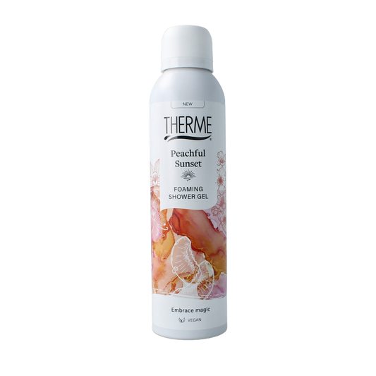 Therme Peachful sunset foaming shower gel 200 Milliliter