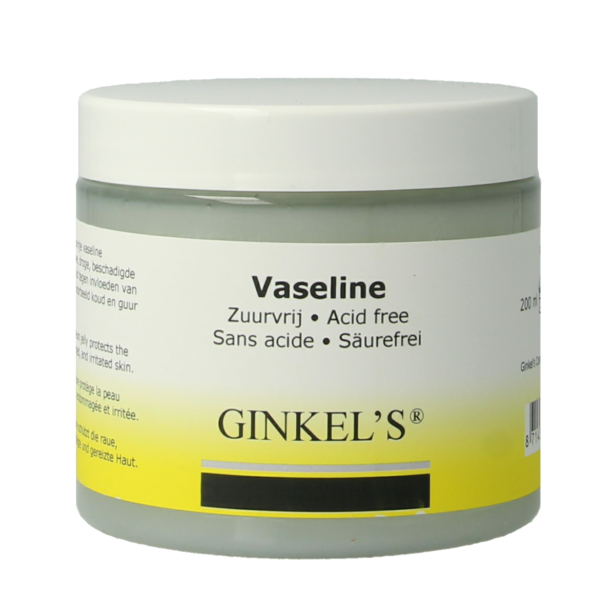 Ginkel's Vaseline zuurvrij 200.00 Milliliter