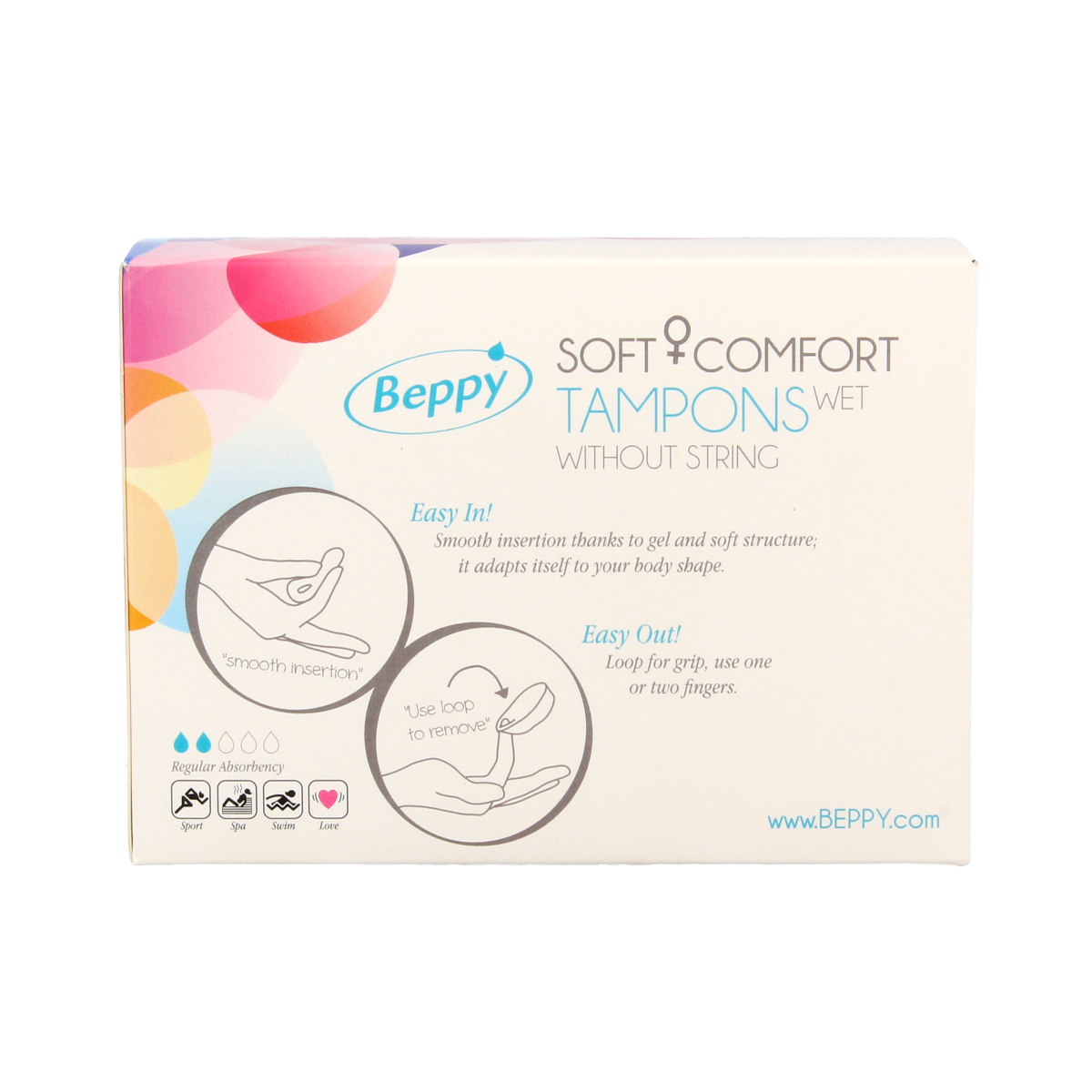Beppy Soft+ comfort tampons wet 8.00 Stuks