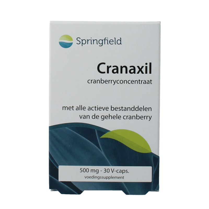 Springfield Cranaxil cranberry 500mg 30 Vegetarische capsules