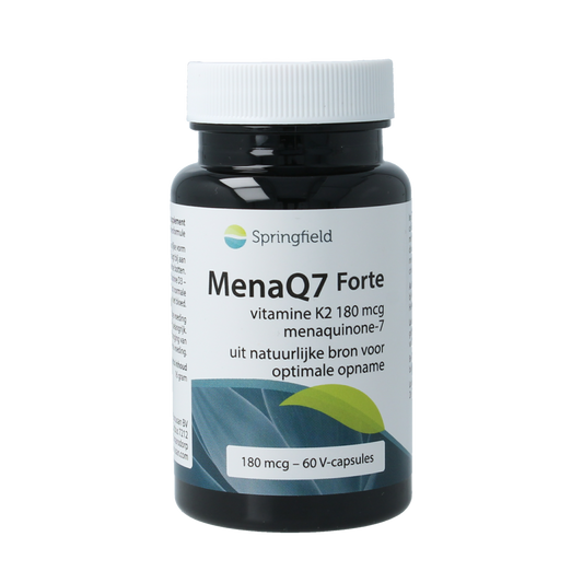 Springfield MenaQ7 Forte vitamine K2 180 mcg 60.00 Vegetarische capsules