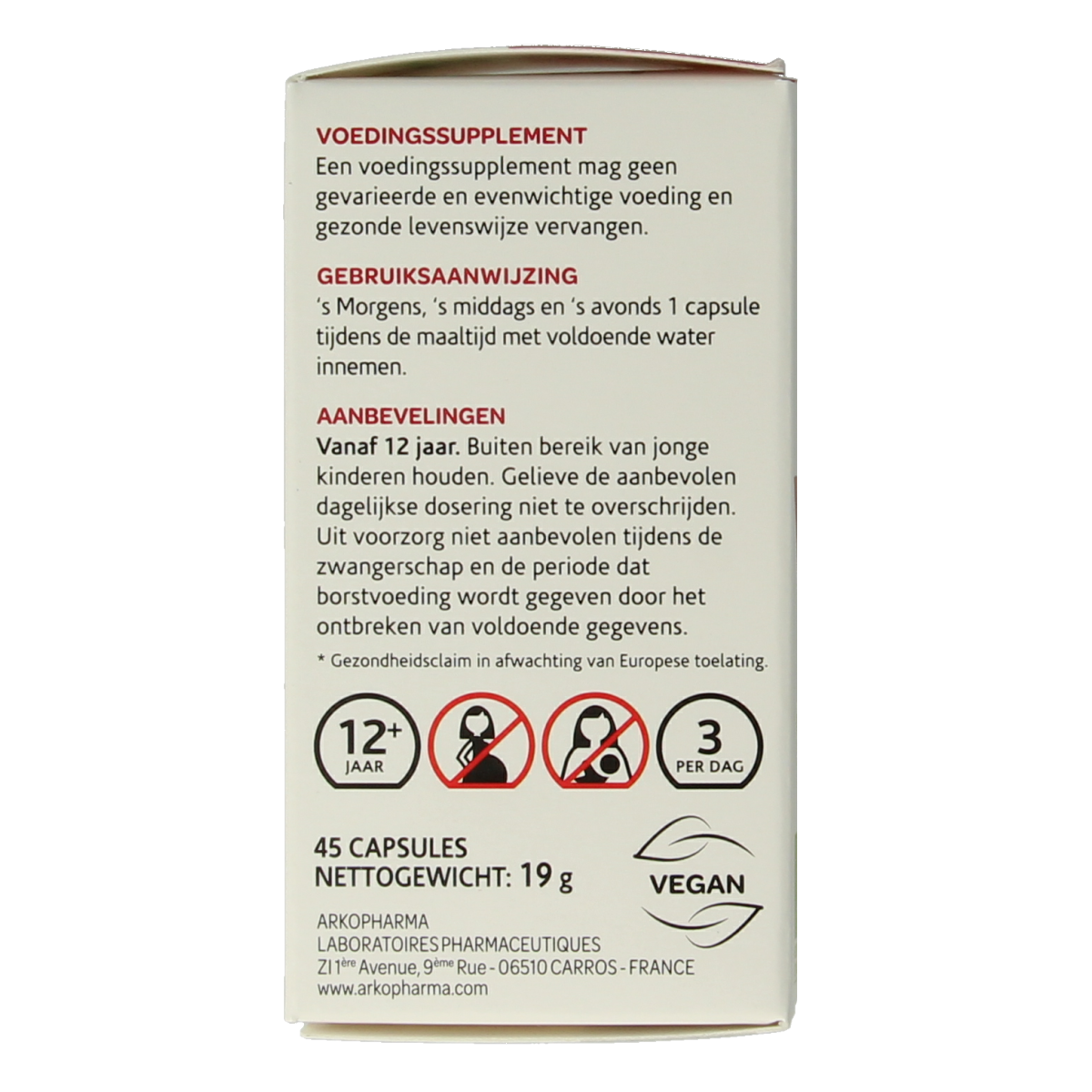 Arkocaps Meidoorn bio 45.00 Capsules
