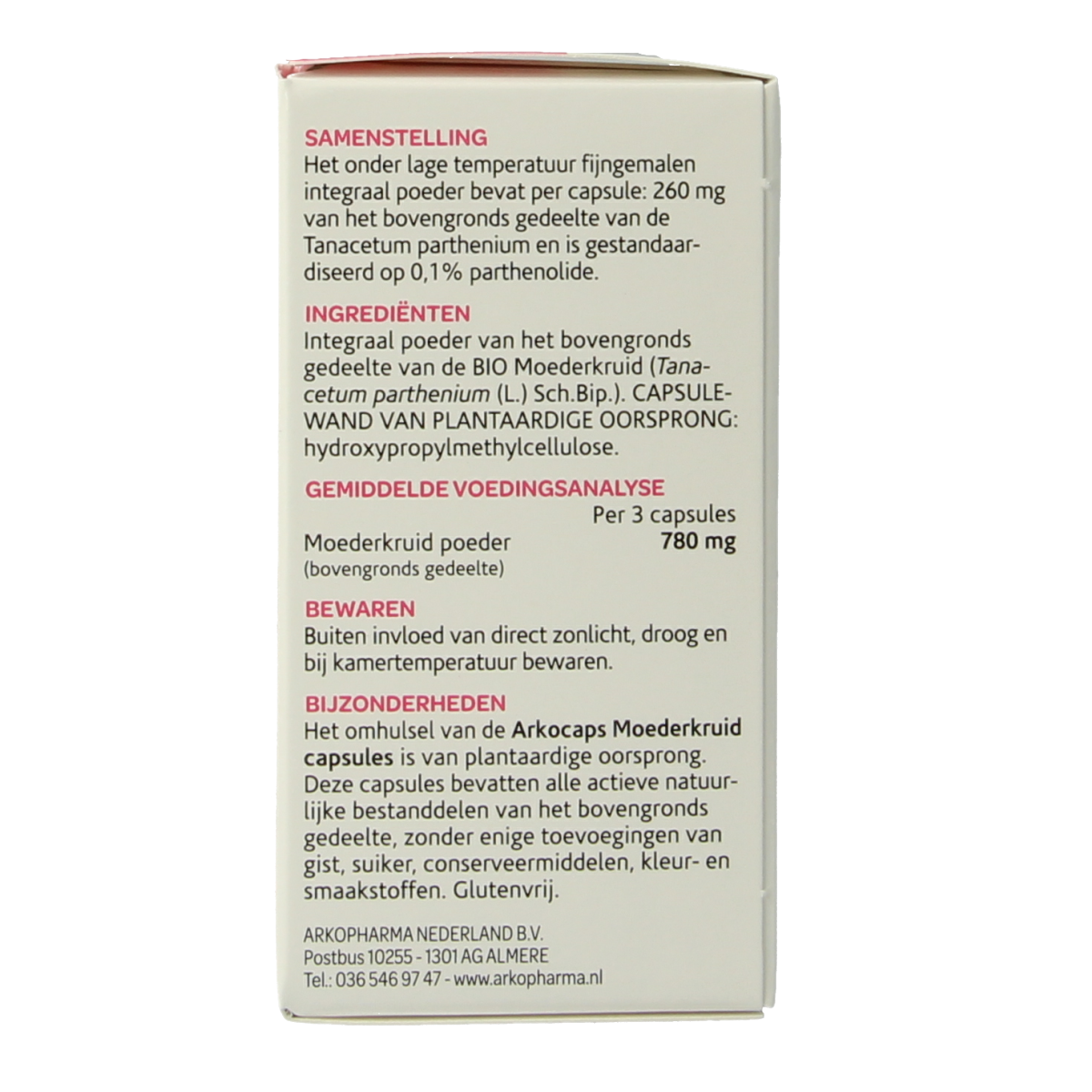 Arkocaps Moederkruid bio 45.00 Capsules