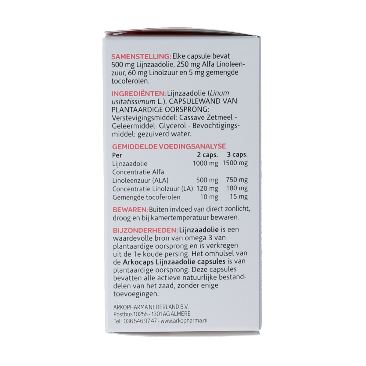 Arkocaps Lijnzaadolie 45.00 Capsules