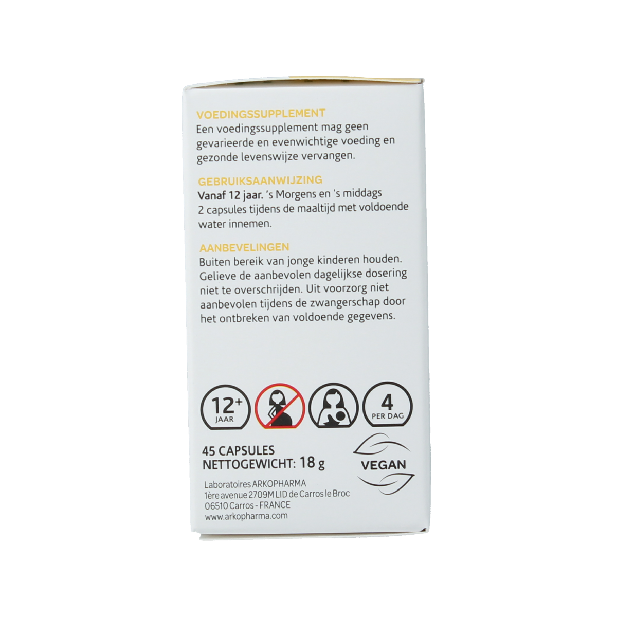 Arkocaps Paardenbloem bio 45.00 Capsules