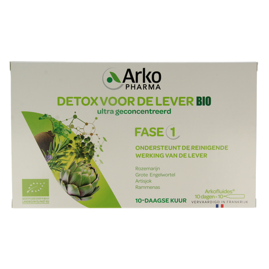 Arkofluids Detox lever bio 10.00 Ampullen