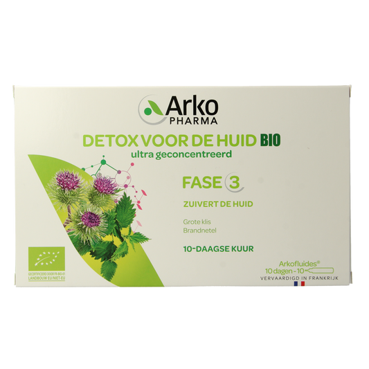 Arkofluids Detox huid bio 10.00 Ampullen