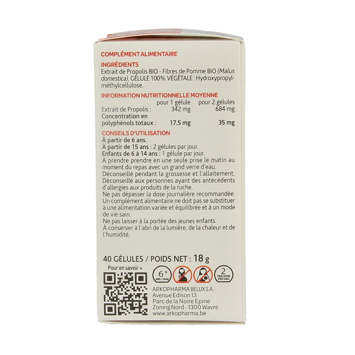 Arkocaps Propolis bio 40.00 Capsules