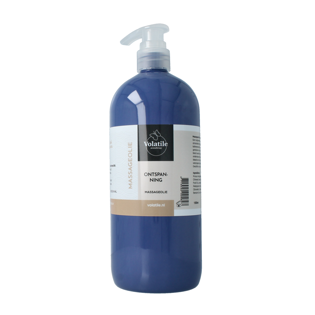 Volatile ontspannende massageolie met lavendel en geranium, 1 liter, lichaamsverzorging met natuurlijke ingrediënten.