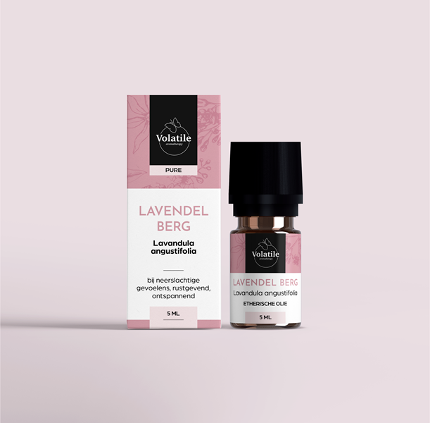 Volatile Lavendel berg essential oil in 5ml bottle, natural lavender fragrance, for aromatherapy and relaxation.