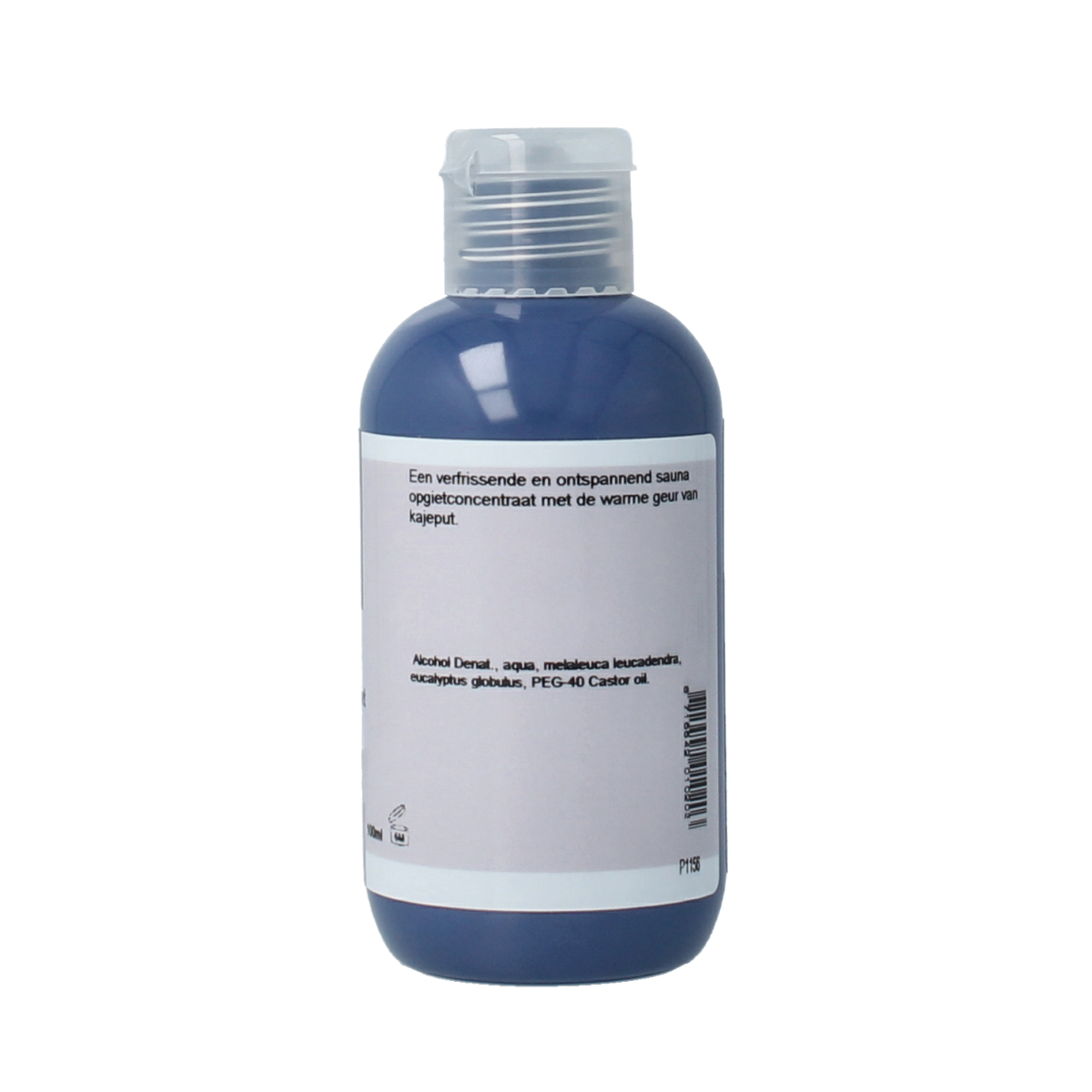 Volatile Oslo sauna opgietconcentraat 100ml in a clear bottle, aromatic etherische oliën for sauna use, with label and cap visible.