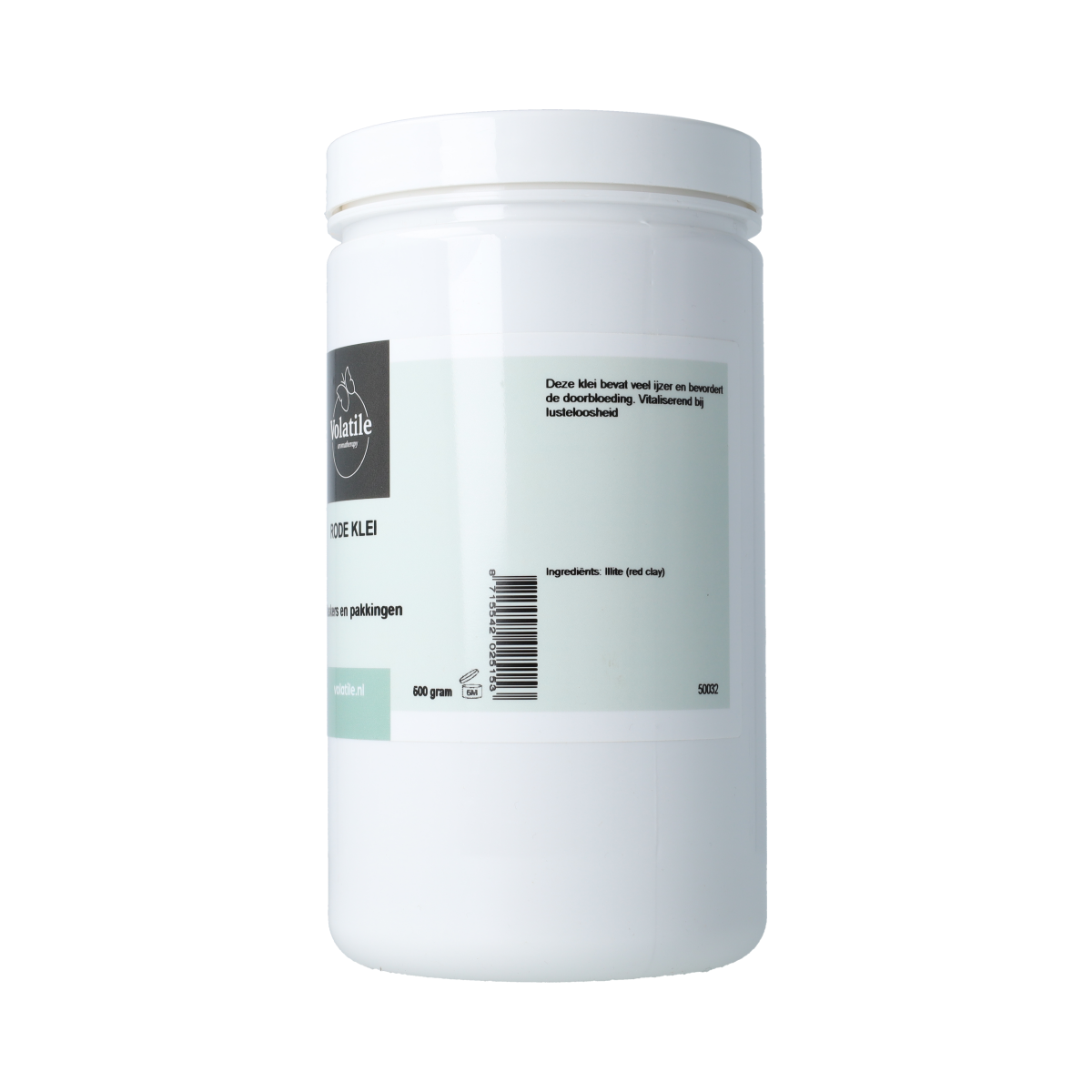 Volatile Rode klei 500.00 Gram