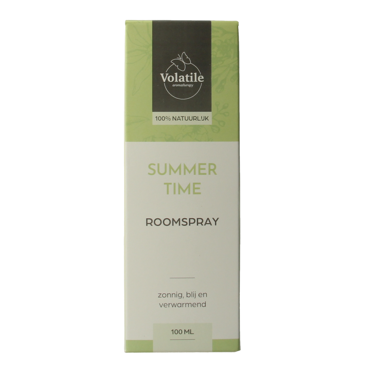 Volatile Aromatherapy Room Spray Summertime in 100ml bottle, featuring a sleek design and fresh summer scent.