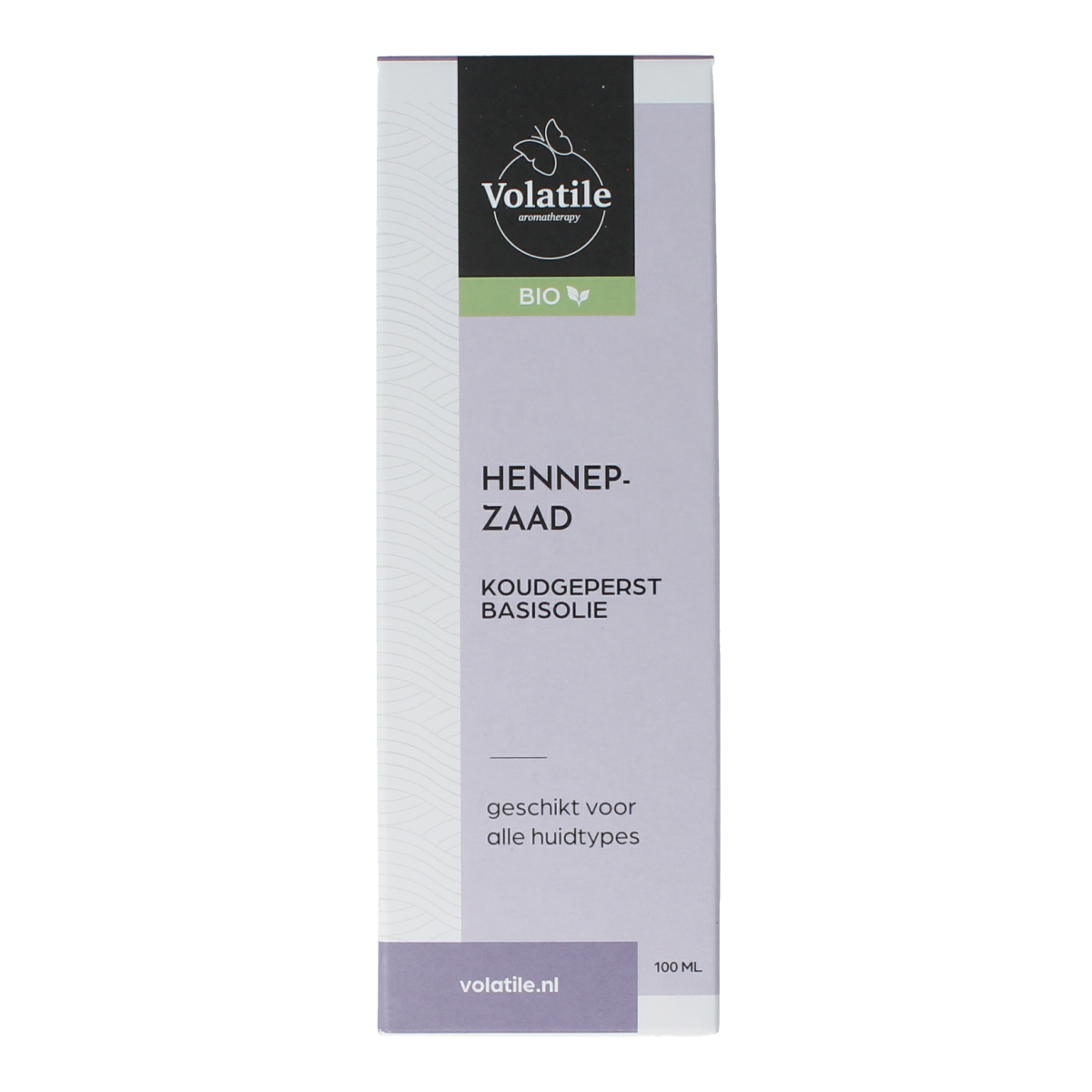 Volatile Hennepzaad koudgeperst basisolie in glazen fles, 100ml, natuurlijke lichaamsverzorging met hennepzaad olie.