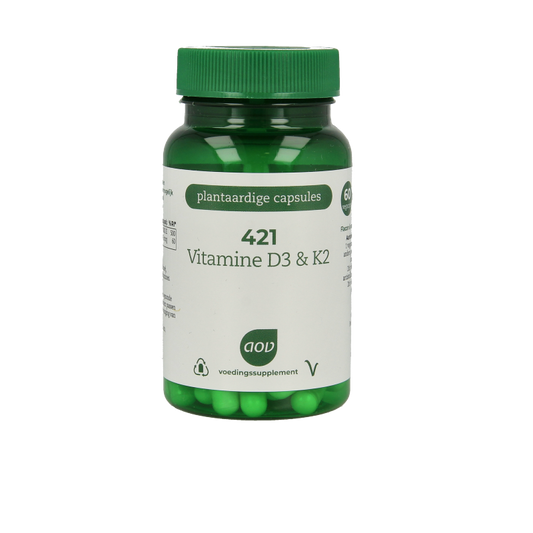 AOV 421 Vitamine D3 & K2 60 Vegetarische capsules