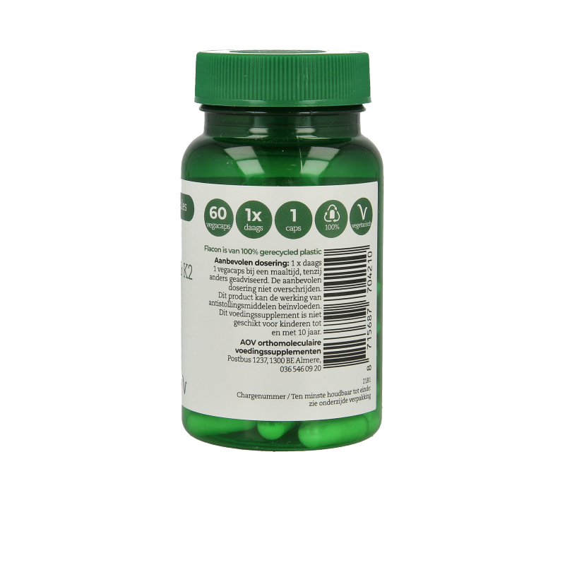 AOV 421 Vitamine D3 & K2 60 Vegetarische capsules