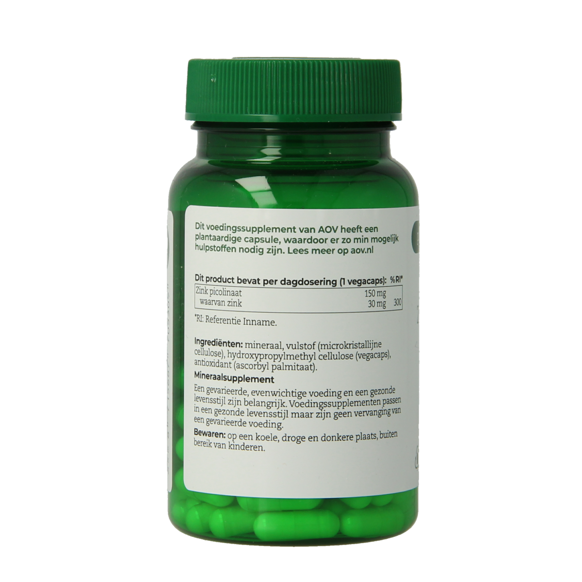 AOV 530 Zink picolinaat 60.00 Vegetarische capsules