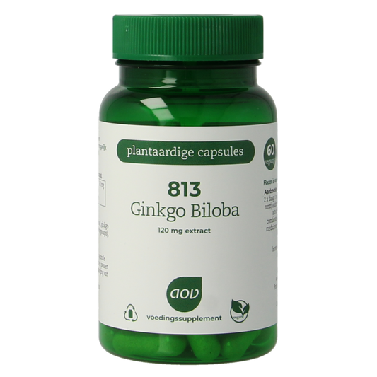 AOV Ginkgo biloba extract vegetarian capsules, herbal supplement, 60 capsules, natural herbal preparation, botanical remedy