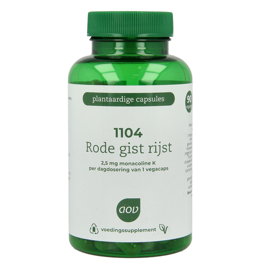 AOV 1104 Rode gist rijst extra 90.00 Vegetarische capsules