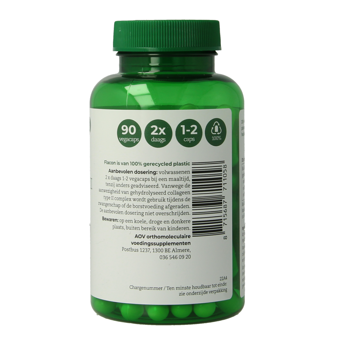 AOV 1105 Collageen type II 90.00 Vegetarische capsules