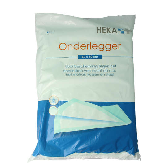 Set of eight Heka Fluffpull underlay mats, 60x60cm each, for home comfort and protection in living spaces.