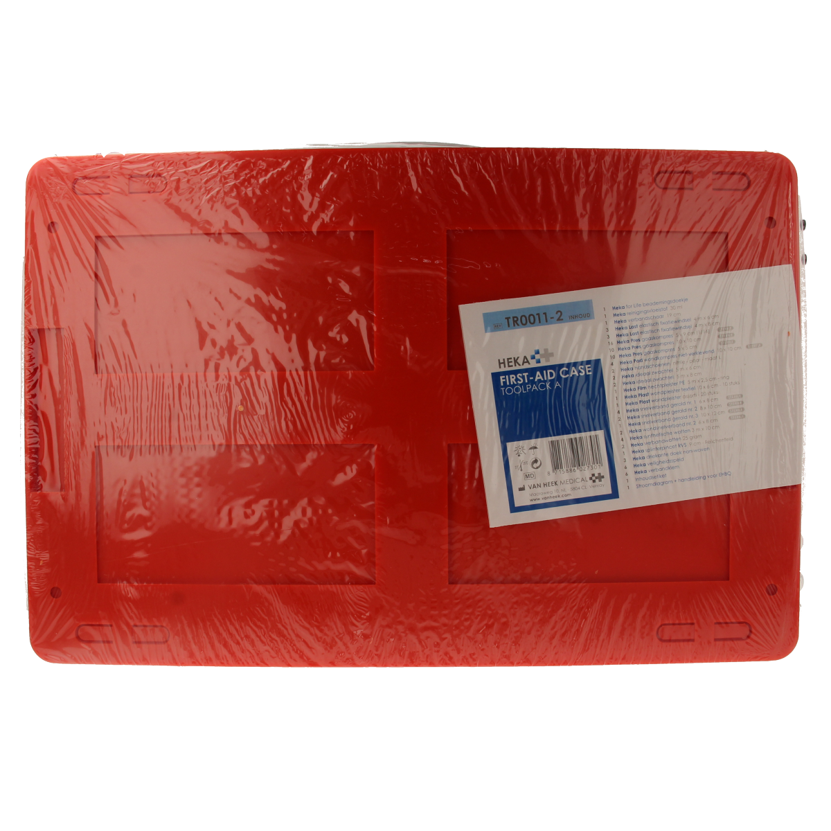 Heka Verbandkoffer toolpack A in orange with plasters and tape, first aid kit for medical emergencies, 1 piece