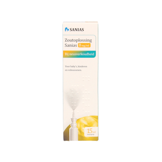 Sanias Zoutoplossing neusspray 8mg/ml 15.00 Milliliter