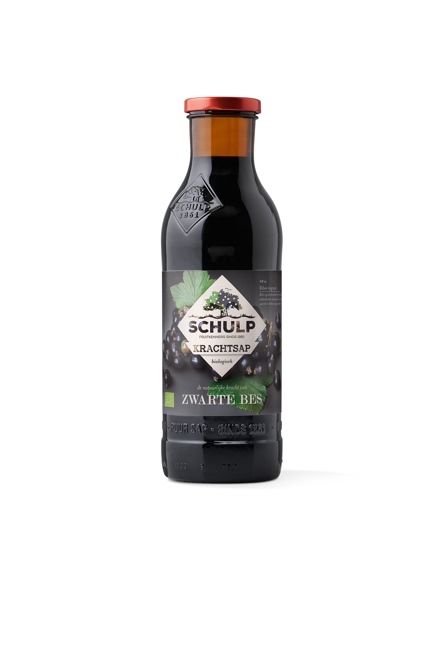 Schulp Krachtsap zwarte bessensap bio 750 Milliliter