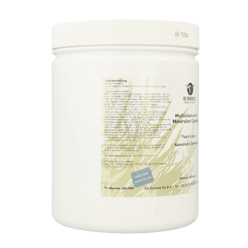 Groene Os Multivitamine / mineralen complex paard/pony 750 Gram