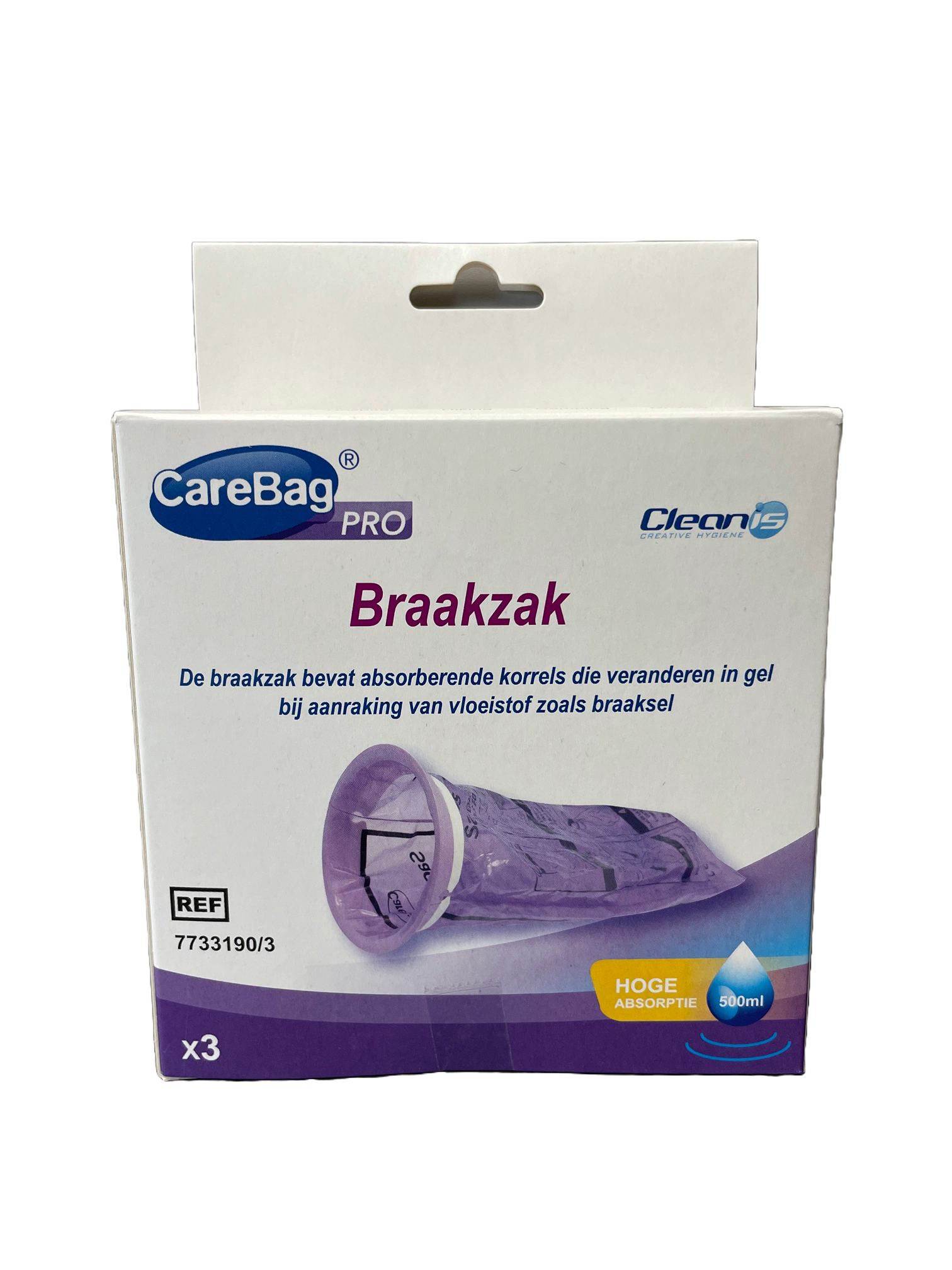 CareBag Braakzak pro 500ml 3 Stuks