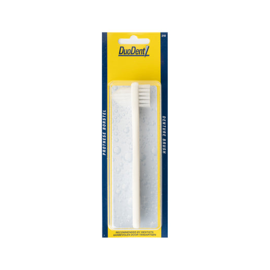 Duodent Prothese borstel for cleaning dental prostheses, with a 1.00 size brush designed for prosthetic denture maintenance.
