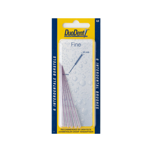 Duodent Interdentaal borstel fine 0.8 6.00 Stuks