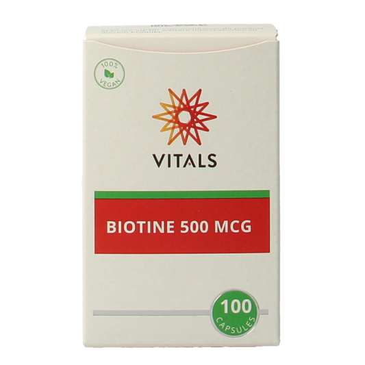 Vitals Biotine 500 mcg 100.00 Capsules