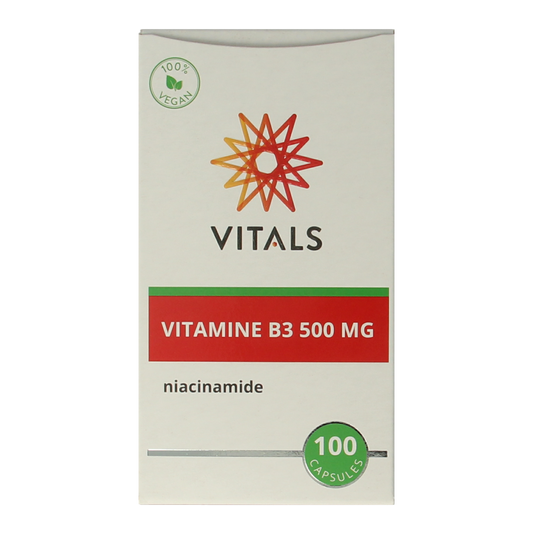 Vitals Vitamine B3 niacinamide 500mg 100.00 Capsules