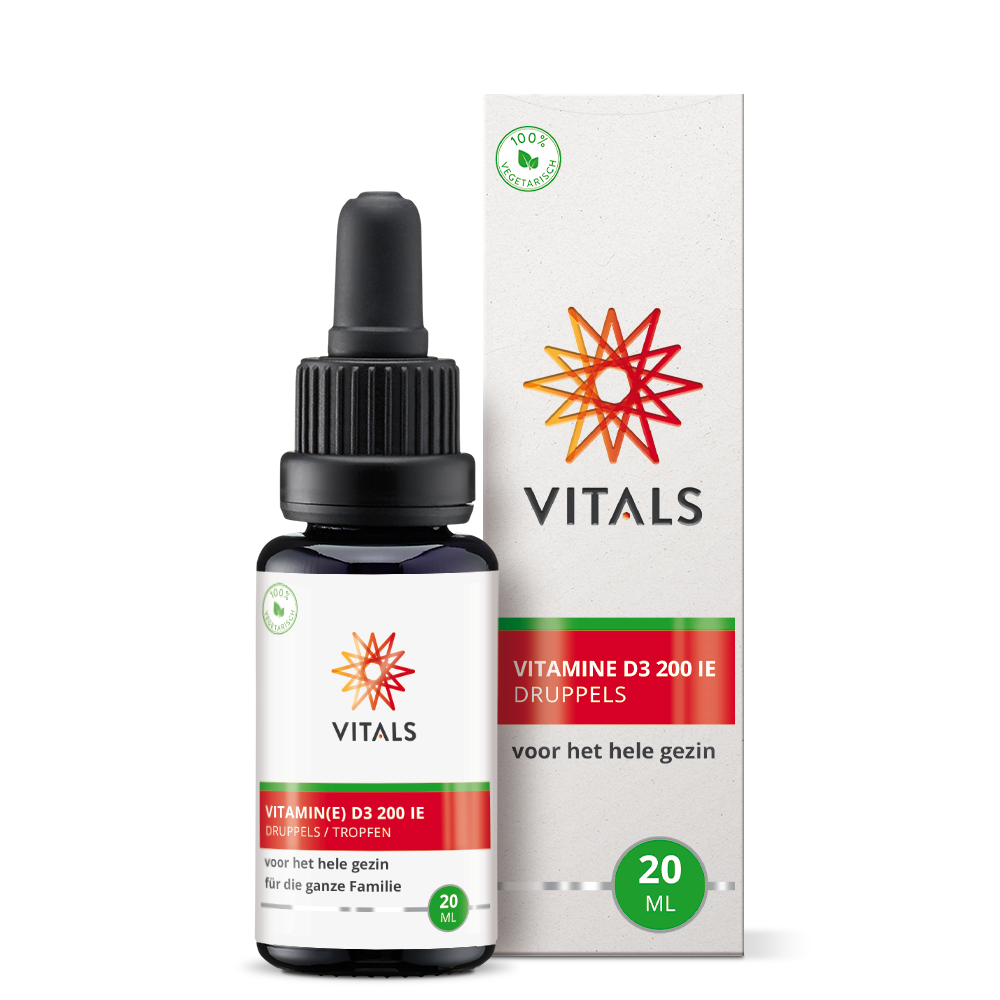 Vitals Vitamine D3 druppels 20 Milliliter