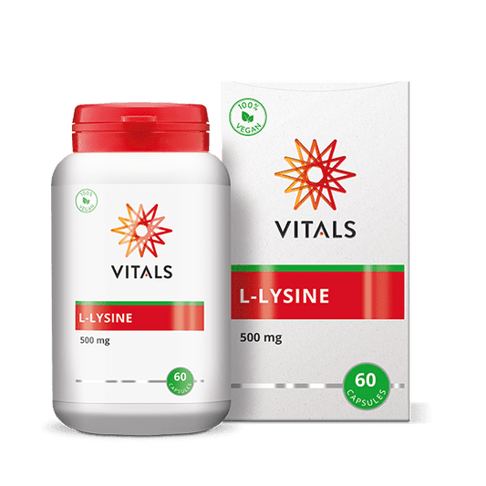Vitals L-Lysine 500mg 60.00 Vegetarische capsules