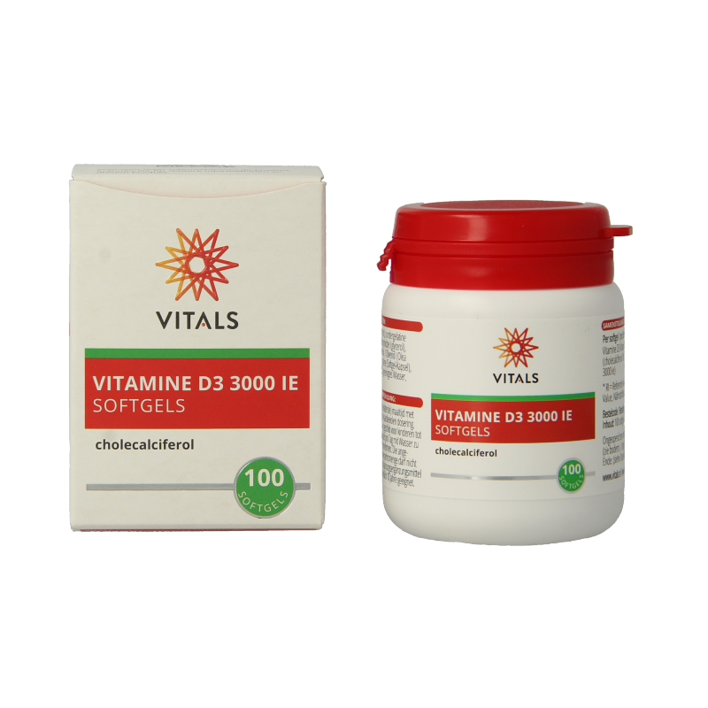 Vitals Vitamine D3 3000IE 100 Softgels