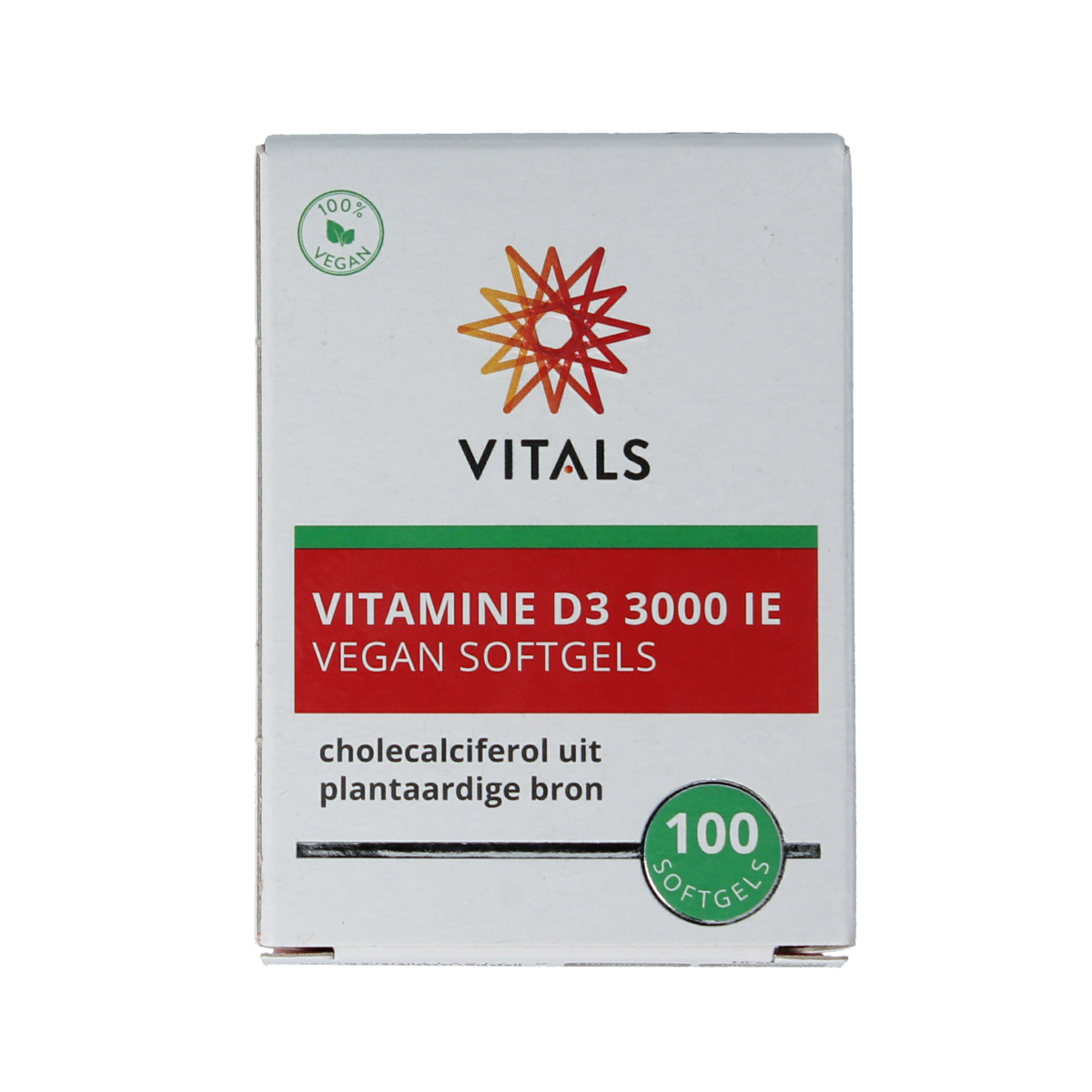 Vitals Vitamine D3 3000 ie 100.00 Softgels