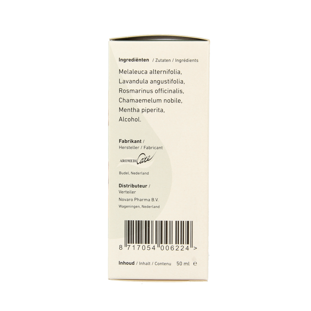 Van Der Pluym Voetspray 50ml bottle with spray nozzle, designed for foot care and foot care products.
