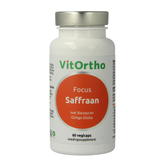 VitOrtho Saffraan focus 60.00 Vegetarische capsules