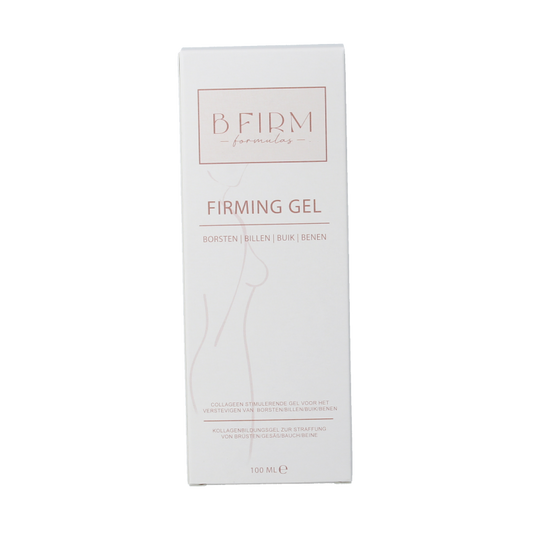 Breast Gro lifting gel in a 100ml tube, body care product for breast firming and skin care, with a sleek design and branding.