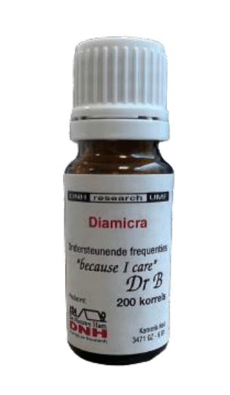 DNH Diamicra herbal supplement pack with 200 pieces, natural kruidenpreparaten in a colorful box.