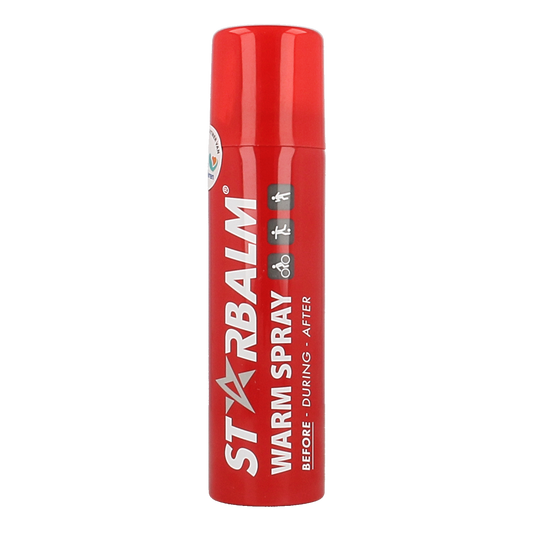 Star balm muscle spray in 150ml bottle for muscle and joint care, with a spray nozzle and label showing brand and product details.