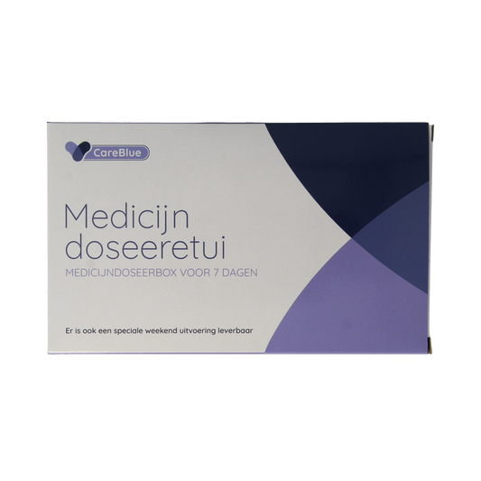 Spruyt Hillen medicijn doseeretui for 7 days, compact medication storage box with 7 compartments for daily pills.